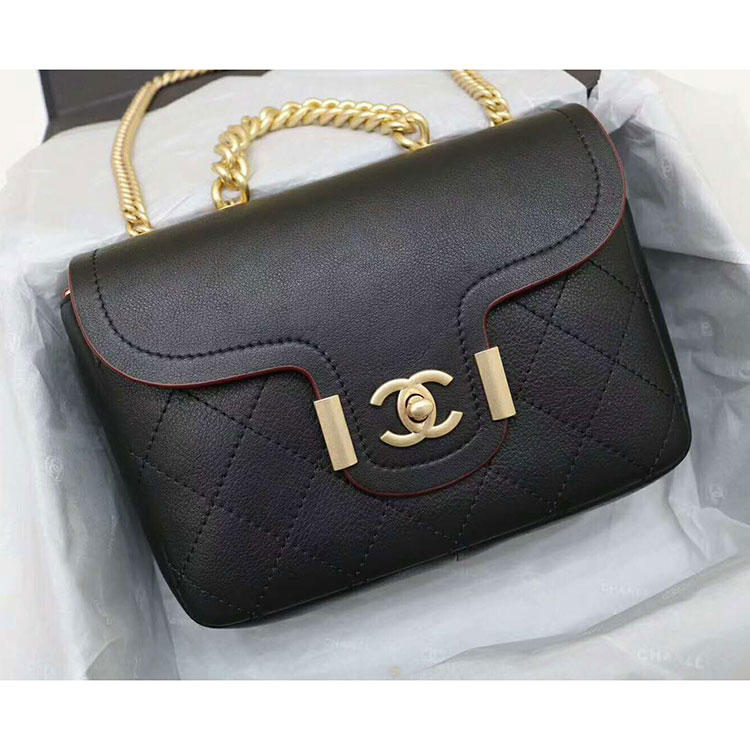 2018 Chanel Flap bag Original Calfskin Leather