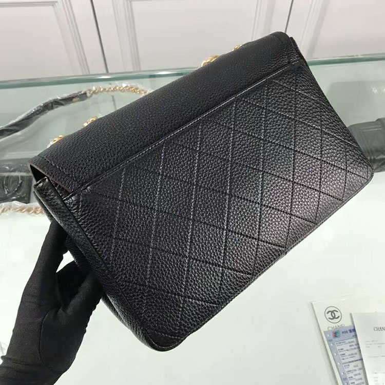 2018 Chanel Flap bag Original Calfskin Leather