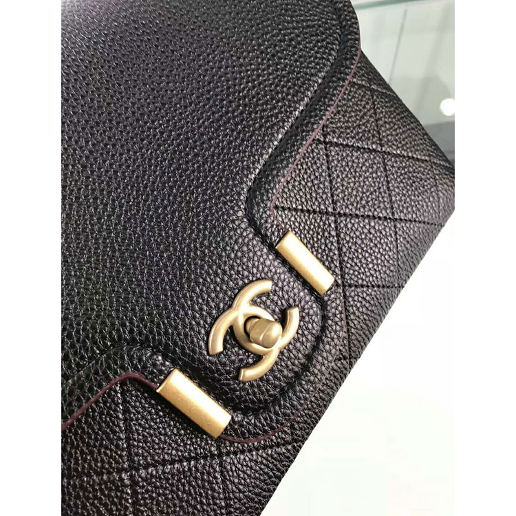 2018 Chanel Flap bag Original Calfskin Leather