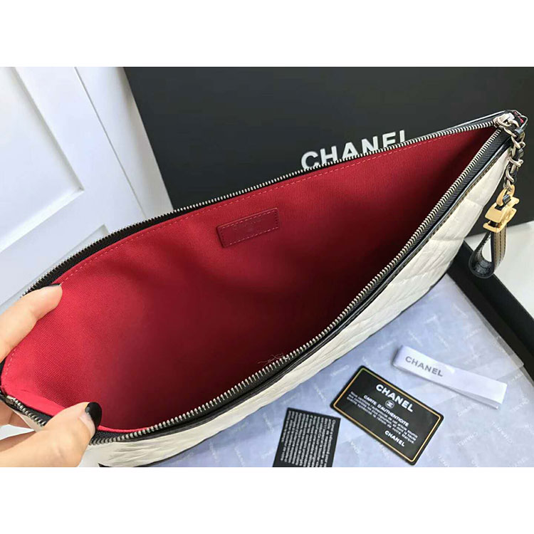 2018 Chanel Gabrielle Clutch Original Fetal leather A84288