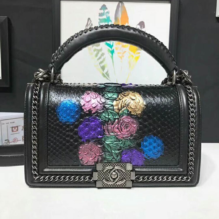 2018 Chanel LeBoy Tote Shoulder Bag