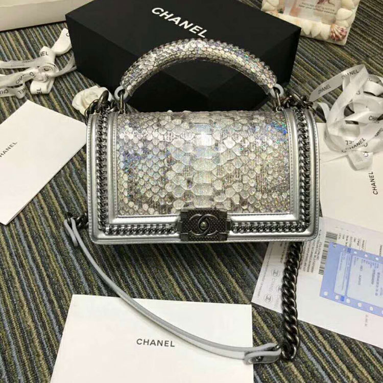 2018 Chanel LeBoy Tote Shoulder Bag