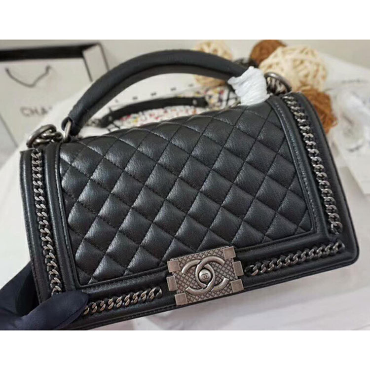 2018 Chanel LeBoy Tote Shoulder Bag