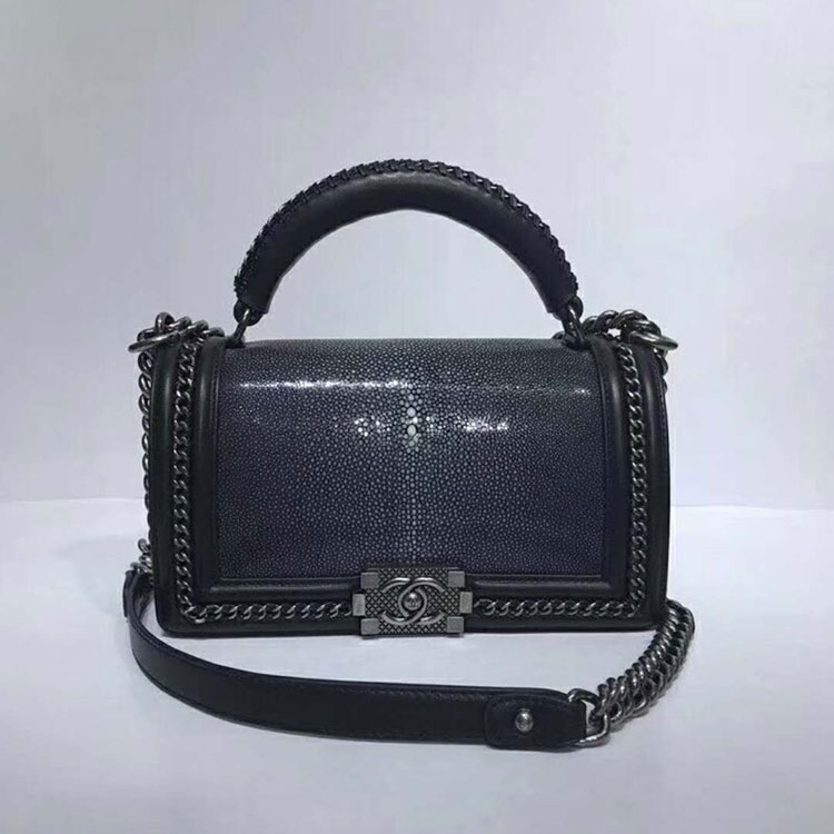 2018 Chanel LeBoy Tote Shoulder Bag