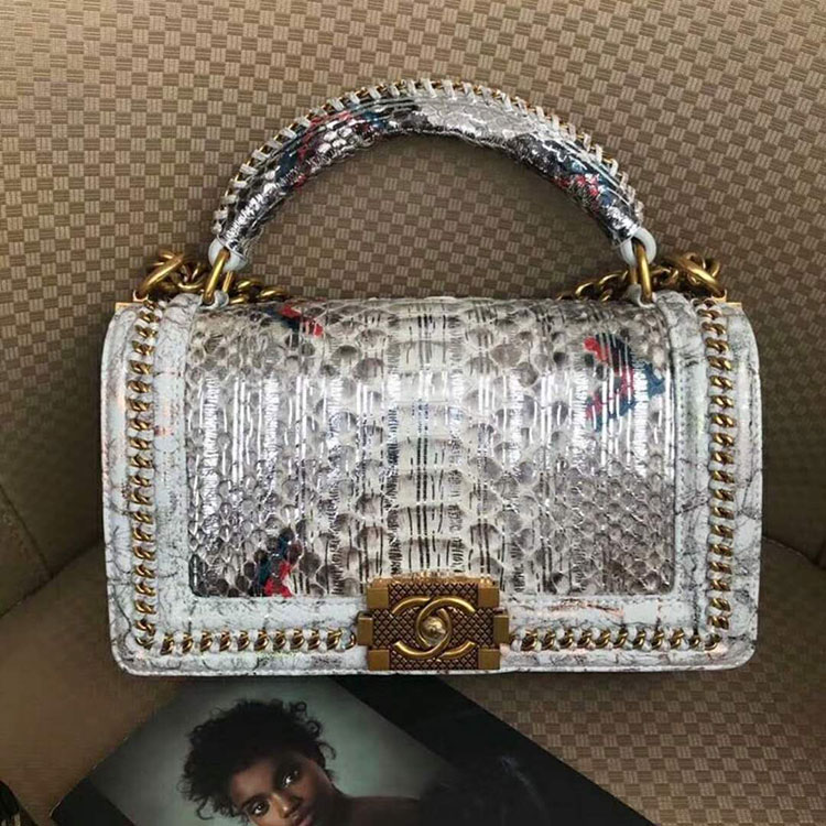 2018 Chanel LeBoy Tote Shoulder Bag