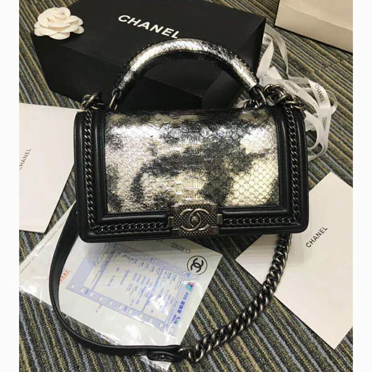 2018 Chanel LeBoy Tote Shoulder Bag