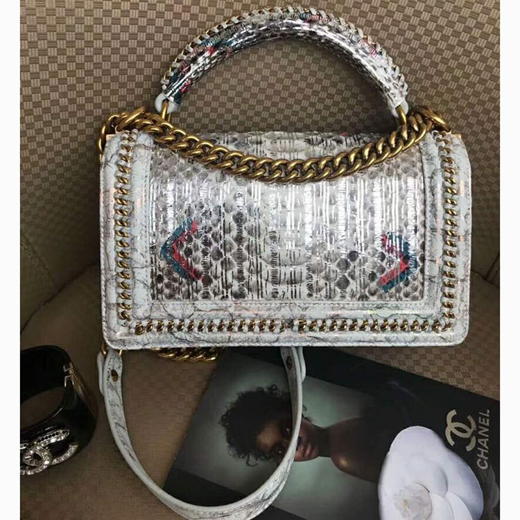 2018 Chanel LeBoy Tote Shoulder Bag