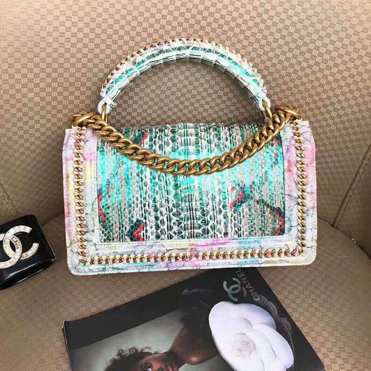 2018 Chanel LeBoy Tote Shoulder Bag