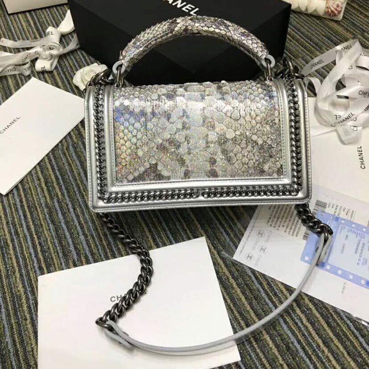 2018 Chanel LeBoy Tote Shoulder Bag