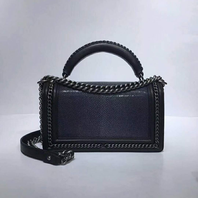 2018 Chanel LeBoy Tote Shoulder Bag