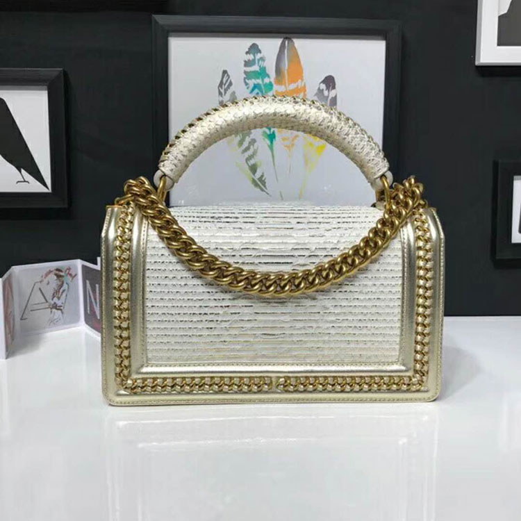 2018 Chanel LeBoy Tote Shoulder Bag