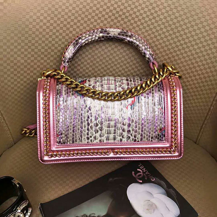 2018 Chanel LeBoy Tote Shoulder Bag