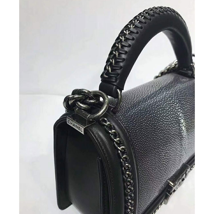 2018 Chanel LeBoy Tote Shoulder Bag