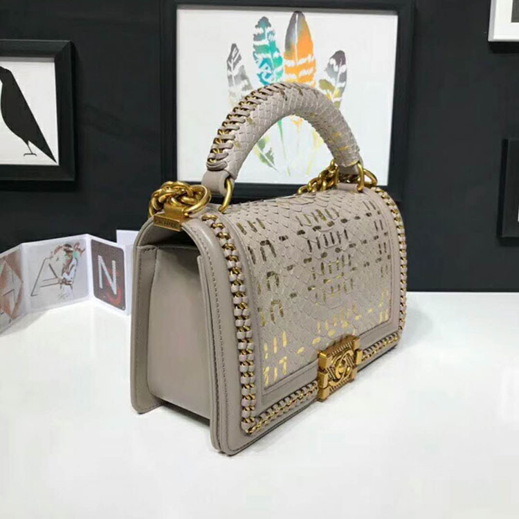 2018 Chanel LeBoy Tote Shoulder Bag