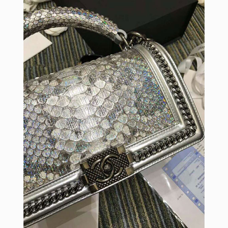 2018 Chanel LeBoy Tote Shoulder Bag