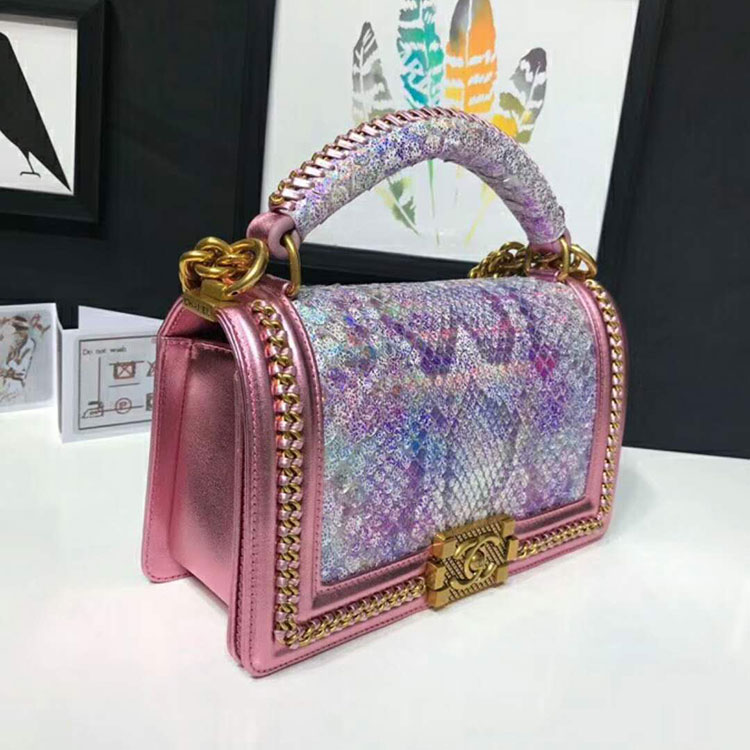 2018 Chanel LeBoy Tote Shoulder Bag