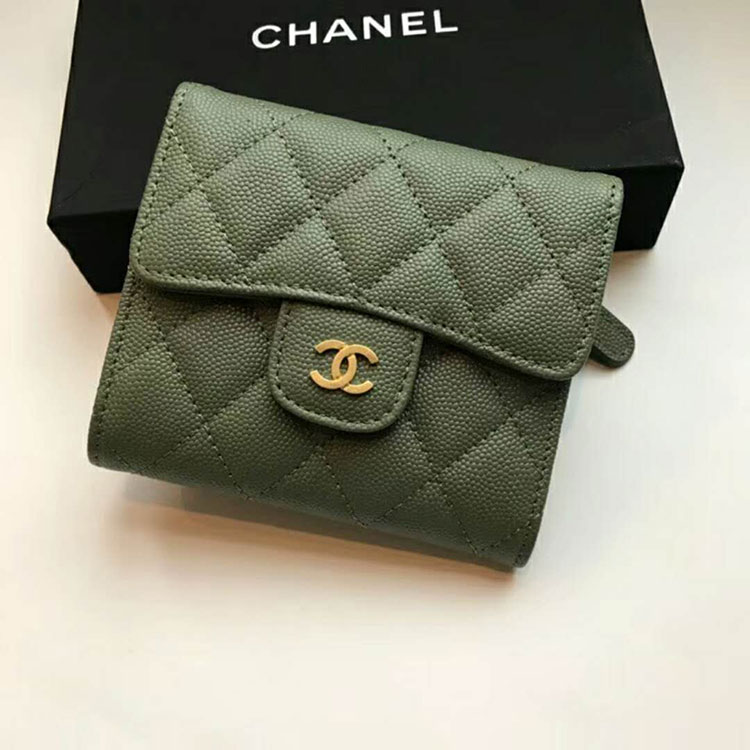 2018 Chanel Matelasse Tri-Fold Wallet