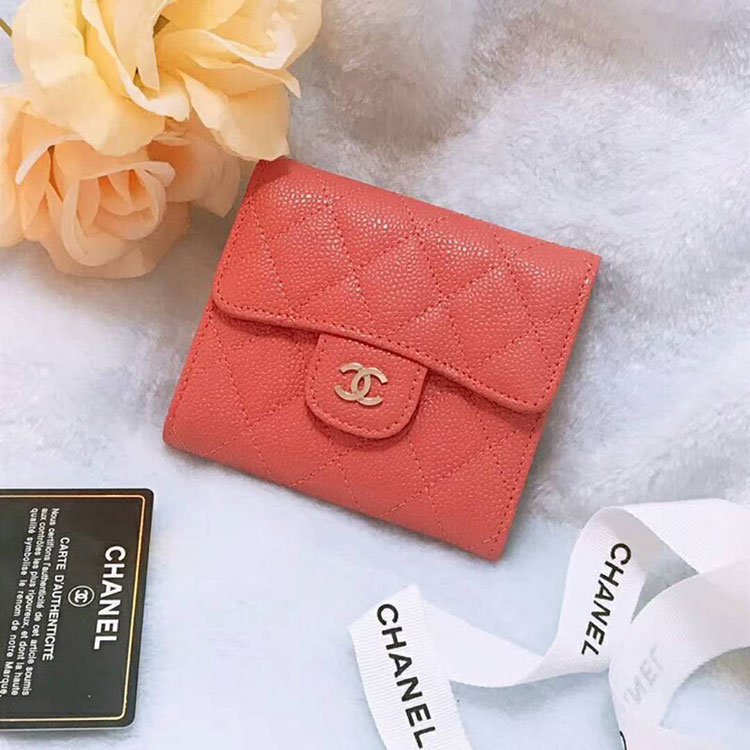 2018 Chanel Matelasse Tri-Fold Wallet