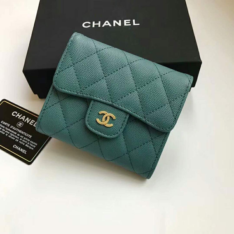 2018 Chanel Matelasse Tri-Fold Wallet