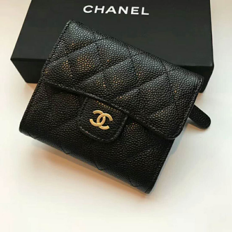 2018 Chanel Matelasse Tri-Fold Wallet