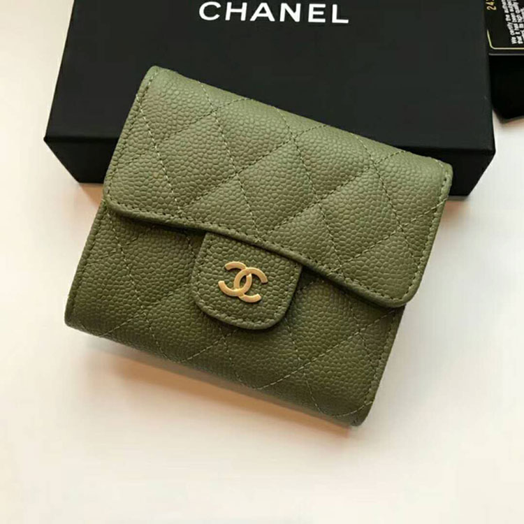 2018 Chanel Matelasse Tri-Fold Wallet