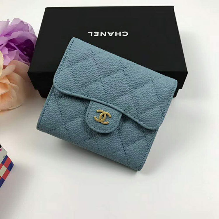 2018 Chanel Matelasse Tri-Fold Wallet