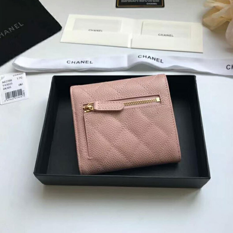 2018 Chanel Matelasse Tri-Fold Wallet