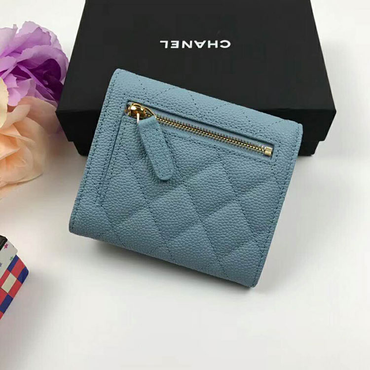 2018 Chanel Matelasse Tri-Fold Wallet