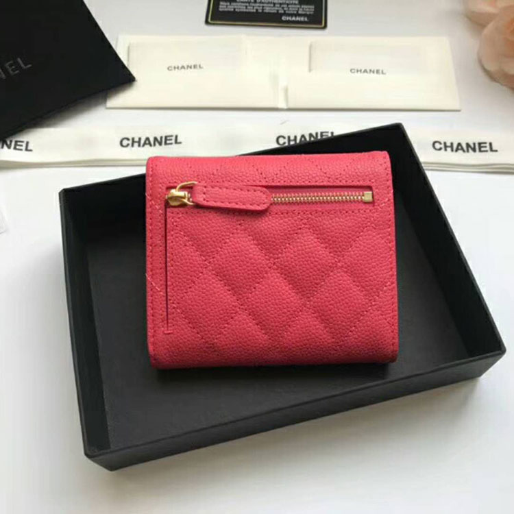 2018 Chanel Matelasse Tri-Fold Wallet