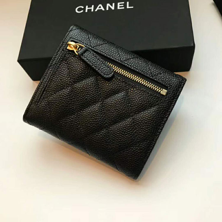 2018 Chanel Matelasse Tri-Fold Wallet