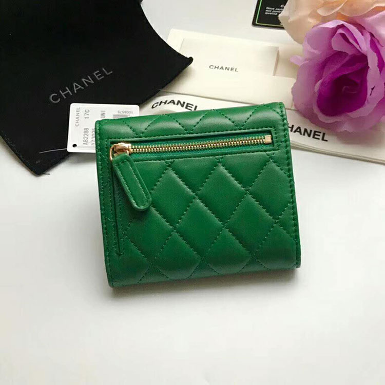 2018 Chanel Matelasse Tri-Fold Wallet