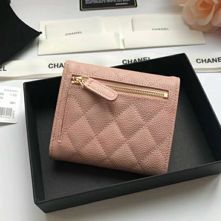 2018 Chanel Matelasse Tri-Fold Wallet