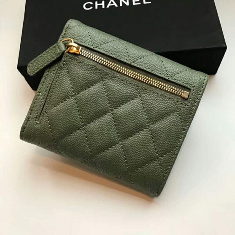 2018 Chanel Matelasse Tri-Fold Wallet