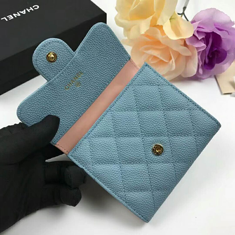 2018 Chanel Matelasse Tri-Fold Wallet