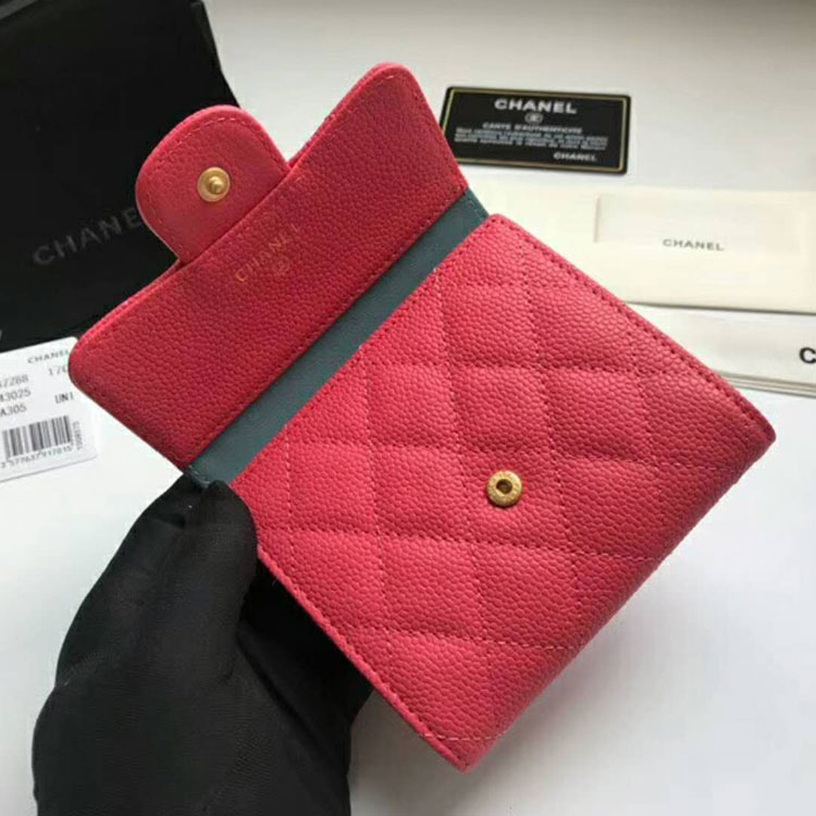 2018 Chanel Matelasse Tri-Fold Wallet