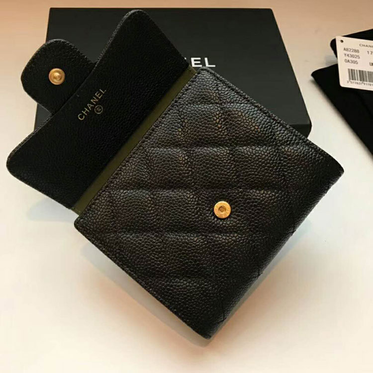 2018 Chanel Matelasse Tri-Fold Wallet