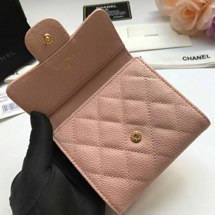 2018 Chanel Matelasse Tri-Fold Wallet