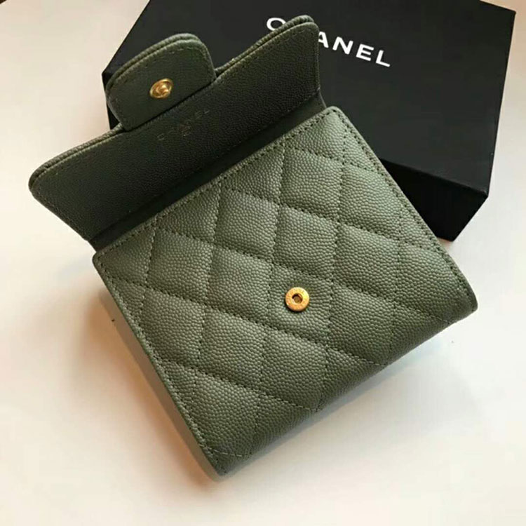 2018 Chanel Matelasse Tri-Fold Wallet