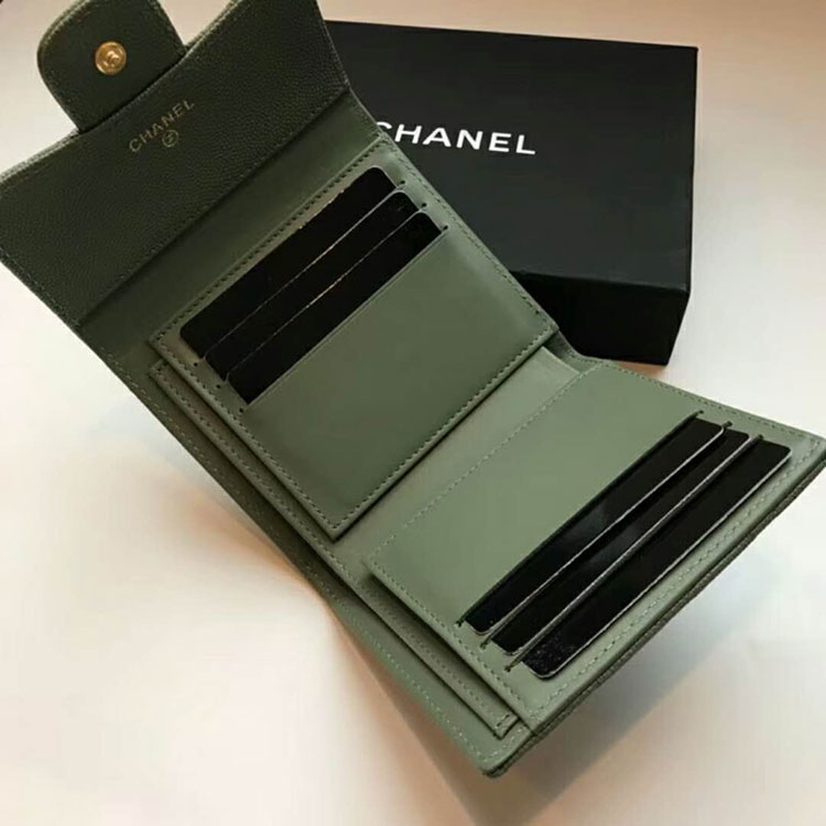 2018 Chanel Matelasse Tri-Fold Wallet