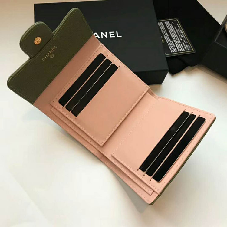 2018 Chanel Matelasse Tri-Fold Wallet