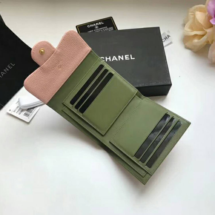 2018 Chanel Matelasse Tri-Fold Wallet