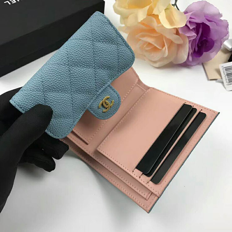 2018 Chanel Matelasse Tri-Fold Wallet