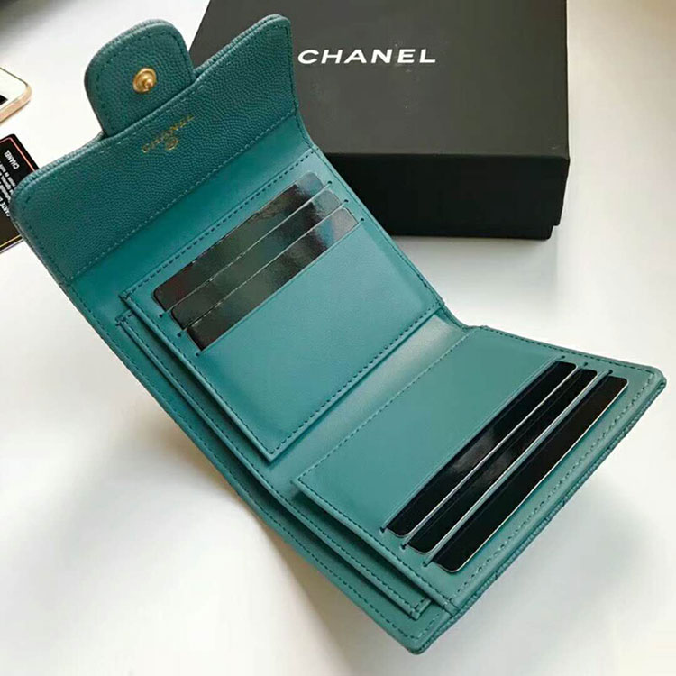 2018 Chanel Matelasse Tri-Fold Wallet