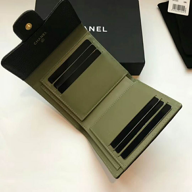 2018 Chanel Matelasse Tri-Fold Wallet