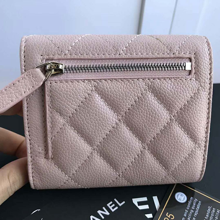 2018 Chanel Matelasse Tri-Fold Wallet Original Calfskin Leather A82288