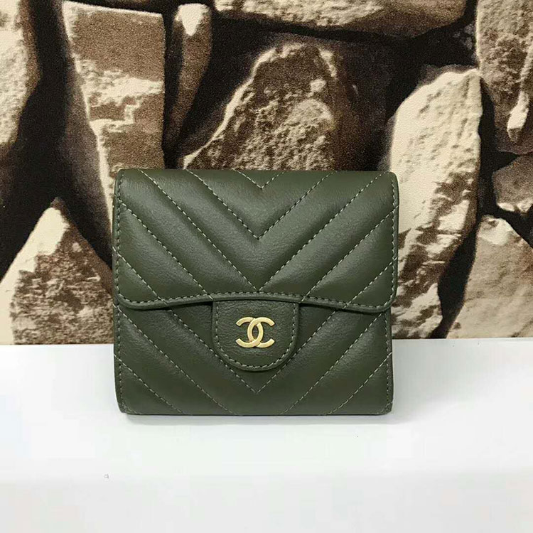 2018 Chanel Matelasse Tri-Fold Wallet Original Leather A80757