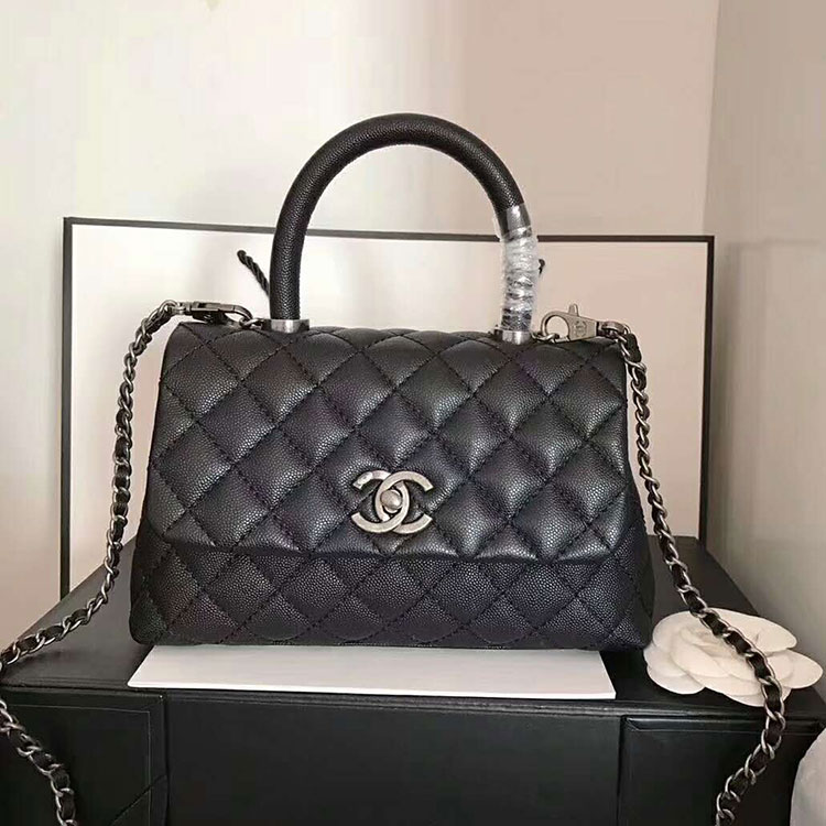 2018 Chanel Medium Flap Bag with Top Handle