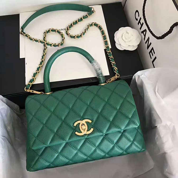 2018 Chanel Medium Flap Bag with Top Handle