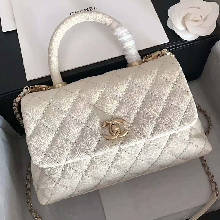 2018 Chanel Medium Flap Bag with Top Handle