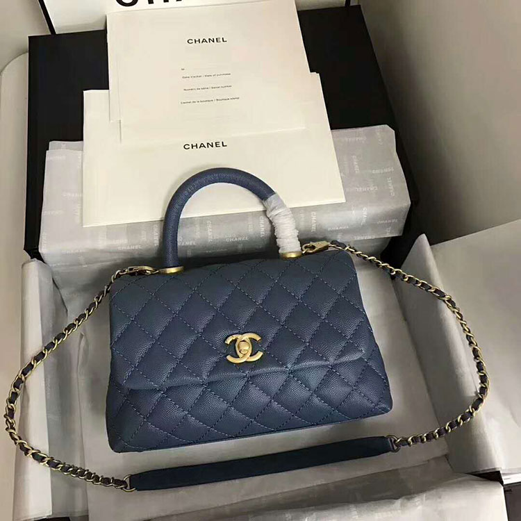 2018 Chanel Medium Flap Bag with Top Handle